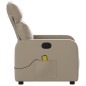 vidaXL Sillón de masaje reclinable cuero sintético color capuchino vidaXL Sillón de masaje reclinable cuero sintético color capuchino