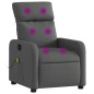 vidaXL Sillón de masaje reclinable de tela gris oscuro vidaXL Sillón de masaje reclinable de tela gris oscuro