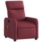 vidaXL Sillón de masaje reclinable de tela color vino tinto vidaXL Sillón de masaje reclinable de tela color vino tinto