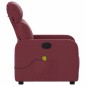 vidaXL Sillón de masaje reclinable de tela color vino tinto vidaXL Sillón de masaje reclinable de tela color vino tinto