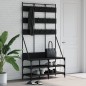 vidaXL Perchero con zapatero negro 100x40x184 cm vidaXL Perchero con zapatero negro 100x40x184 cm