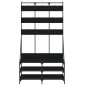 vidaXL Perchero con zapatero negro 100x40x184 cm vidaXL Perchero con zapatero negro 100x40x184 cm