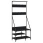 vidaXL Perchero con zapatero negro 80x40x184 cm vidaXL Perchero con zapatero negro 80x40x184 cm