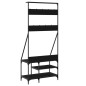 vidaXL Perchero con zapatero negro 80x40x184 cm vidaXL Perchero con zapatero negro 80x40x184 cm