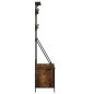 vidaXL Perchero con zapatero roble ahumado 100x41x184 cm vidaXL Perchero con zapatero roble ahumado 100x41x184 cm