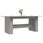 vidaXL Mesa de comedor madera de ingeniería Sonoma gris 180x90x76 cm vidaXL Mesa de comedor madera de ingeniería Sonoma gris 180x90x76 cm