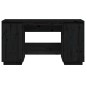 vidaXL Escritorio madera maciza de pino negro 140x50x75 cm