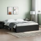 vidaXL Estructura de cama negra 150x200 cm vidaXL Estructura de cama negra 150x200 cm