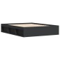 vidaXL Estructura de cama negra 150x200 cm vidaXL Estructura de cama negra 150x200 cm