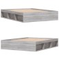 vidaXL Estructura de cama gris Sonoma 150x200 cm vidaXL Estructura de cama gris Sonoma 150x200 cm