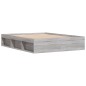 vidaXL Estructura de cama gris Sonoma 150x200 cm vidaXL Estructura de cama gris Sonoma 150x200 cm