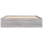 vidaXL Estructura de cama gris Sonoma 150x200 cm vidaXL Estructura de cama gris Sonoma 150x200 cm