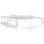 vidaXL Estructura de cama gris Sonoma 150x200 cm vidaXL Estructura de cama gris Sonoma 150x200 cm