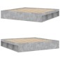 vidaXL Estructura de cama gris hormigón 200x200 cm vidaXL Estructura de cama gris hormigón 200x200 cm