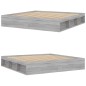 vidaXL Estructura de cama Sonoma gris 200x200 cm