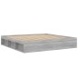 vidaXL Estructura de cama Sonoma gris 200x200 cm