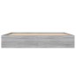 vidaXL Estructura de cama Sonoma gris 200x200 cm