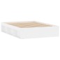 vidaXL Estructura de cama de matrimonio blanca 135x190 cm vidaXL Estructura de cama de matrimonio blanca 135x190 cm