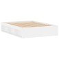 vidaXL Estructura de cama de matrimonio blanca 135x190 cm vidaXL Estructura de cama de matrimonio blanca 135x190 cm