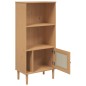 vidaXL Estantería SENJA aspecto ratán madera pino marrón 60x35x130 cm vidaXL Estantería SENJA aspecto ratán madera pino marrón 60x35x130 cm