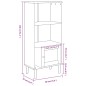 vidaXL Estantería SENJA aspecto ratán madera pino marrón 60x35x130 cm vidaXL Estantería SENJA aspecto ratán madera pino marrón 60x35x130 cm