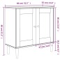 vidaXL Aparador SENJA aspecto de ratán madera pino blanco 80x35x80 cm