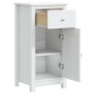vidaXL Mueble de baño BERG madera maciza de pino blanco 40x34x80 cm vidaXL Mueble de baño BERG madera maciza de pino blanco 40x34x80 cm