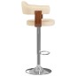 vidaXL Taburetes de cocina 2 uds cuero sintético madera curvada crema vidaXL Taburetes de cocina 2 uds cuero sintético madera curvada crema