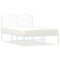 vidaXL Estructura de cama de metal con cabecero blanca 120x200 cm