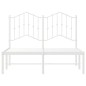 vidaXL Estructura de cama de metal con cabecero blanca 120x200 cm