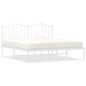 vidaXL Estructura de cama con cabecero metal blanca 160x200 cm vidaXL Estructura de cama con cabecero metal blanca 160x200 cm