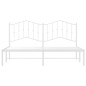 vidaXL Estructura de cama con cabecero metal blanca 160x200 cm vidaXL Estructura de cama con cabecero metal blanca 160x200 cm