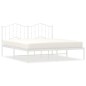 vidaXL Estructura de cama de metal con cabecero blanco 183x213 cm vidaXL Estructura de cama de metal con cabecero blanco 183x213 cm