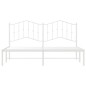vidaXL Estructura de cama de metal con cabecero blanco 183x213 cm vidaXL Estructura de cama de metal con cabecero blanco 183x213 cm