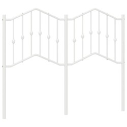 vidaXL Cabecero de metal blanco 120 cm