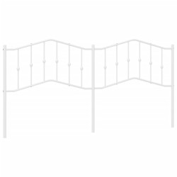 vidaXL Cabecero de metal blanco 200 cm