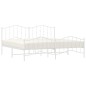 vidaXL Estructura cama metal con cabecero y pie cama blanco 193x203 cm vidaXL Estructura cama metal con cabecero y pie cama blanco 193x203 cm