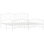 vidaXL Estructura cama metal con cabecero y pie cama blanco 193x203 cm vidaXL Estructura cama metal con cabecero y pie cama blanco 193x203 cm