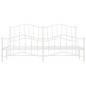 vidaXL Estructura cama metal con cabecero y pie cama blanco 193x203 cm vidaXL Estructura cama metal con cabecero y pie cama blanco 193x203 cm