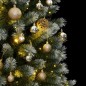 vidaXL Árbol de Navidad artificial con bisagras 150 LED y bolas 150 cm vidaXL Árbol de Navidad artificial con bisagras 150 LED y bolas 150 cm