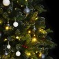 vidaXL Árbol de Navidad artificial con bisagras 300 LED y bolas 210 cm vidaXL Árbol de Navidad artificial con bisagras 300 LED y bolas 210 cm