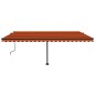 vidaXL Toldo de pie automático naranja y marrón 500x350 cm vidaXL Toldo de pie automático naranja y marrón 500x350 cm