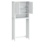 vidaXL Mueble para lavadora BERG madera maciza blanco 76x27x164,5 cm vidaXL Mueble para lavadora BERG madera maciza blanco 76x27x164,5 cm