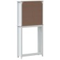 vidaXL Mueble para lavadora BERG madera maciza blanco 76x27x164,5 cm vidaXL Mueble para lavadora BERG madera maciza blanco 76x27x164,5 cm