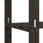 vidaXL Estantería de 3 niveles madera maciza de pino negro 80x38x90 cm vidaXL Estantería de 3 niveles madera maciza de pino negro 80x38x90 cm