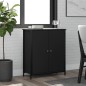 vidaXL Aparador de madera de ingeniería negro 70x30x80 cm