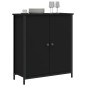 vidaXL Aparador de madera de ingeniería negro 70x30x80 cm