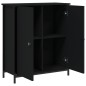 vidaXL Aparador de madera de ingeniería negro 70x30x80 cm