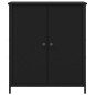 vidaXL Aparador de madera de ingeniería negro 70x30x80 cm