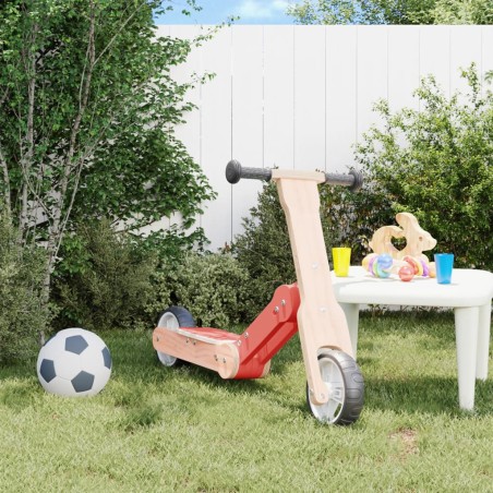 vidaXL Patinete de niños 2 en 1 rojo